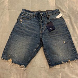 6/28 Gap Denim High Rise Bermuda Short